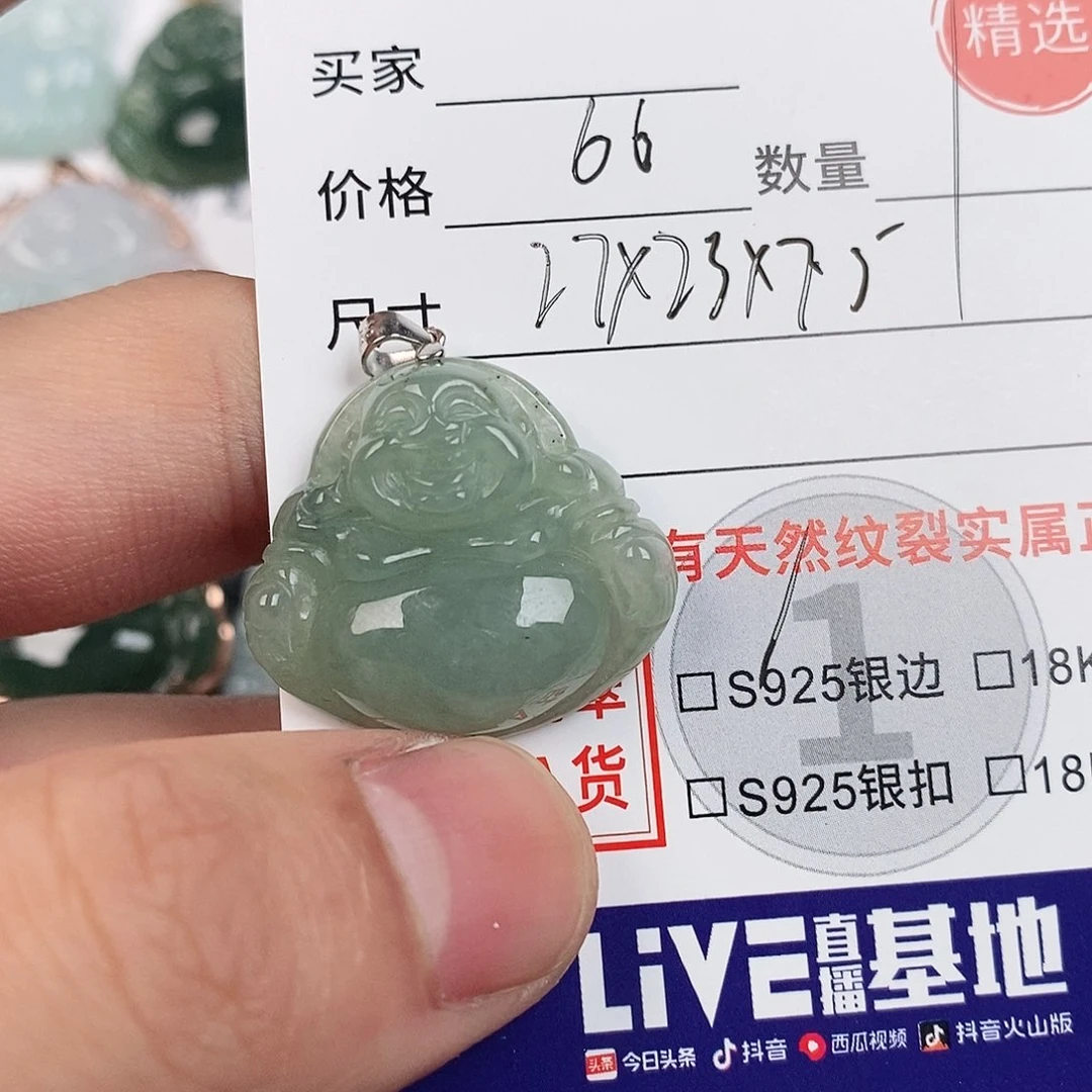 翡翠银S925镶嵌颈饰