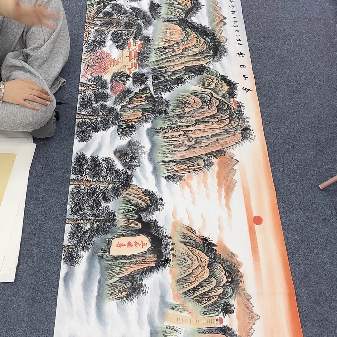 国画作品小姐姐放漏…