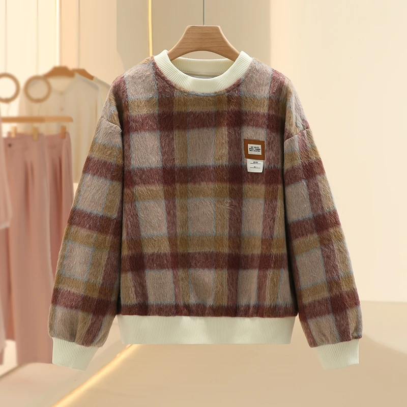 【片】个性百搭时尚复古长袖卫衣2025春季新款七号铺品牌女装