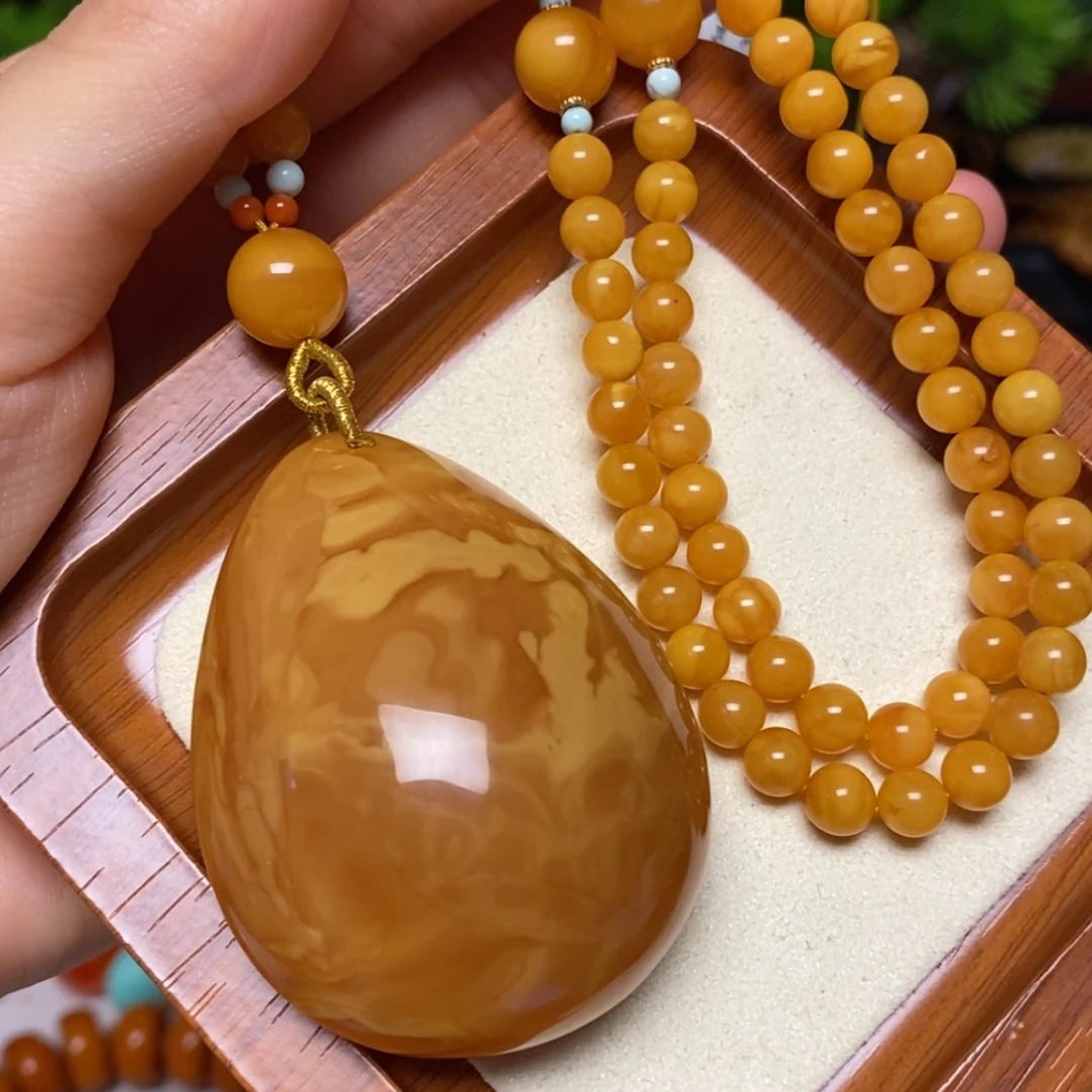 【闪购商品】蜜蜡颈饰未镶嵌项链