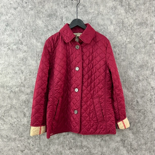 95新 BURBERRY/博柏利 Burberry枣红色棉服