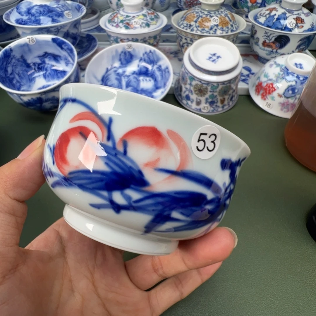 景德镇纯手工纯手绘茶具木木53