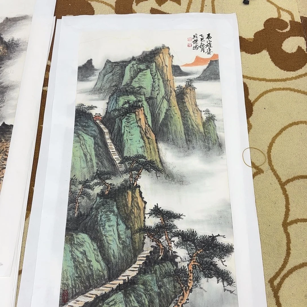 老***壶油画路杰三尺李欣主播