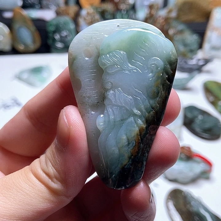 翡翠未镶嵌颈饰翡翠a货