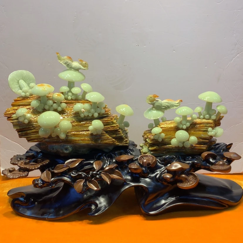 【闪购商品】未镶嵌蛇纹石玉摆件覆膜