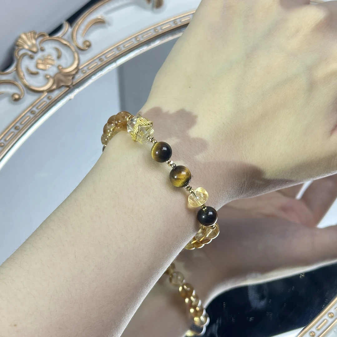 【金玉满堂】视界工坊  暴力黄 黄水晶手串8mmSC819