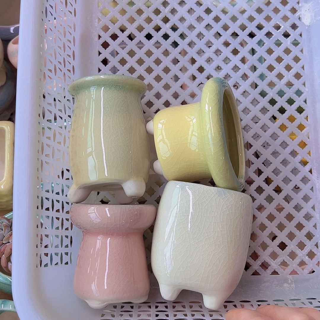 陶瓷花盆当场满12包邮