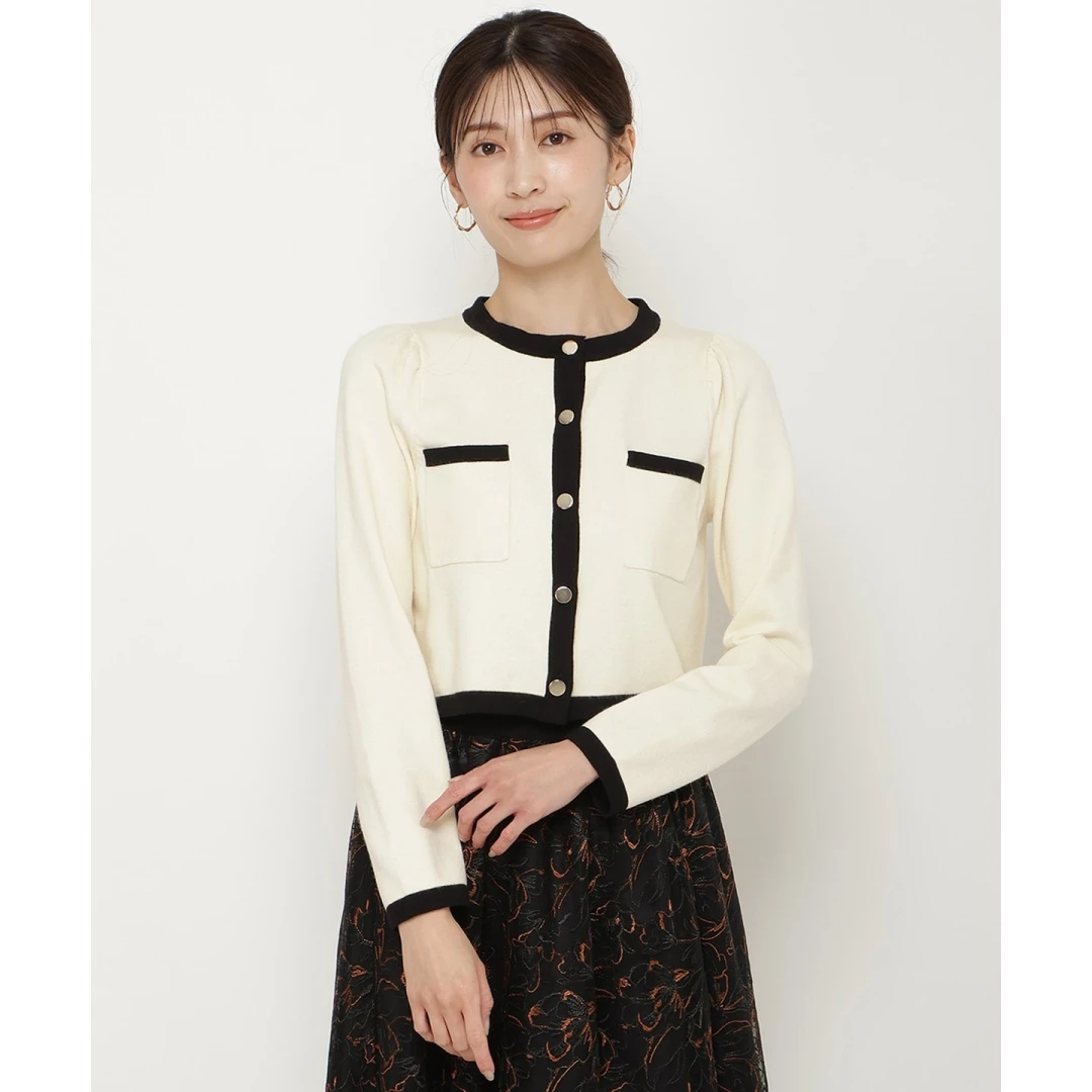 【TaKuMi】日系品牌 秋冬上新 A 气质时尚高密度针织小香风开衫