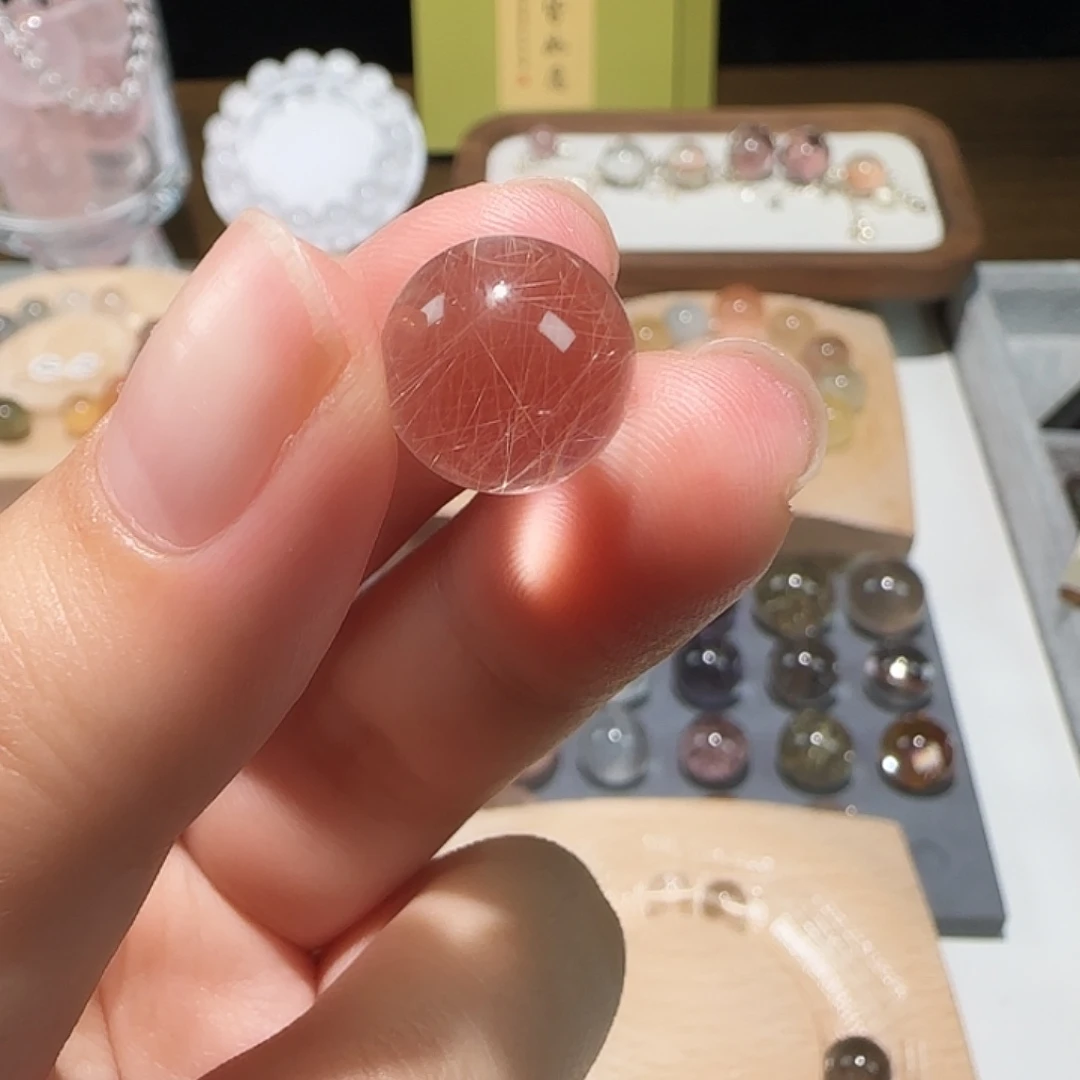 银S925镶嵌珠宝半成品发晶
