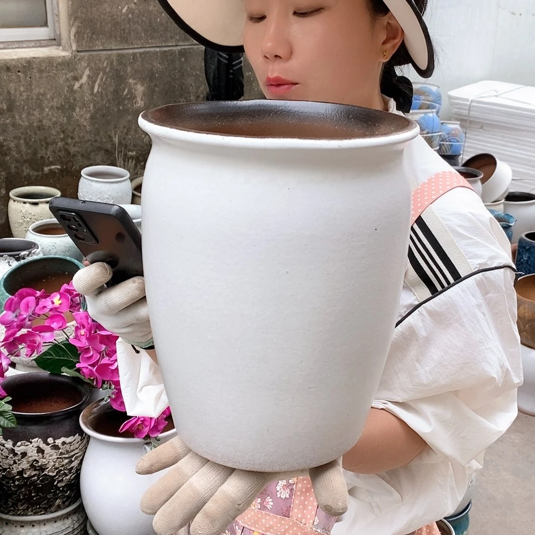 紫砂花盆正品口20高25