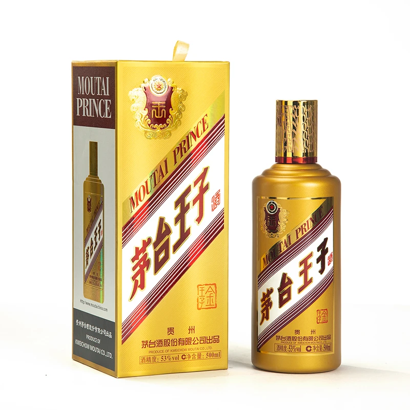 MOUTAI PRINCE/茅台王子酒53度金王子酱香型白酒高端500ml*1瓶