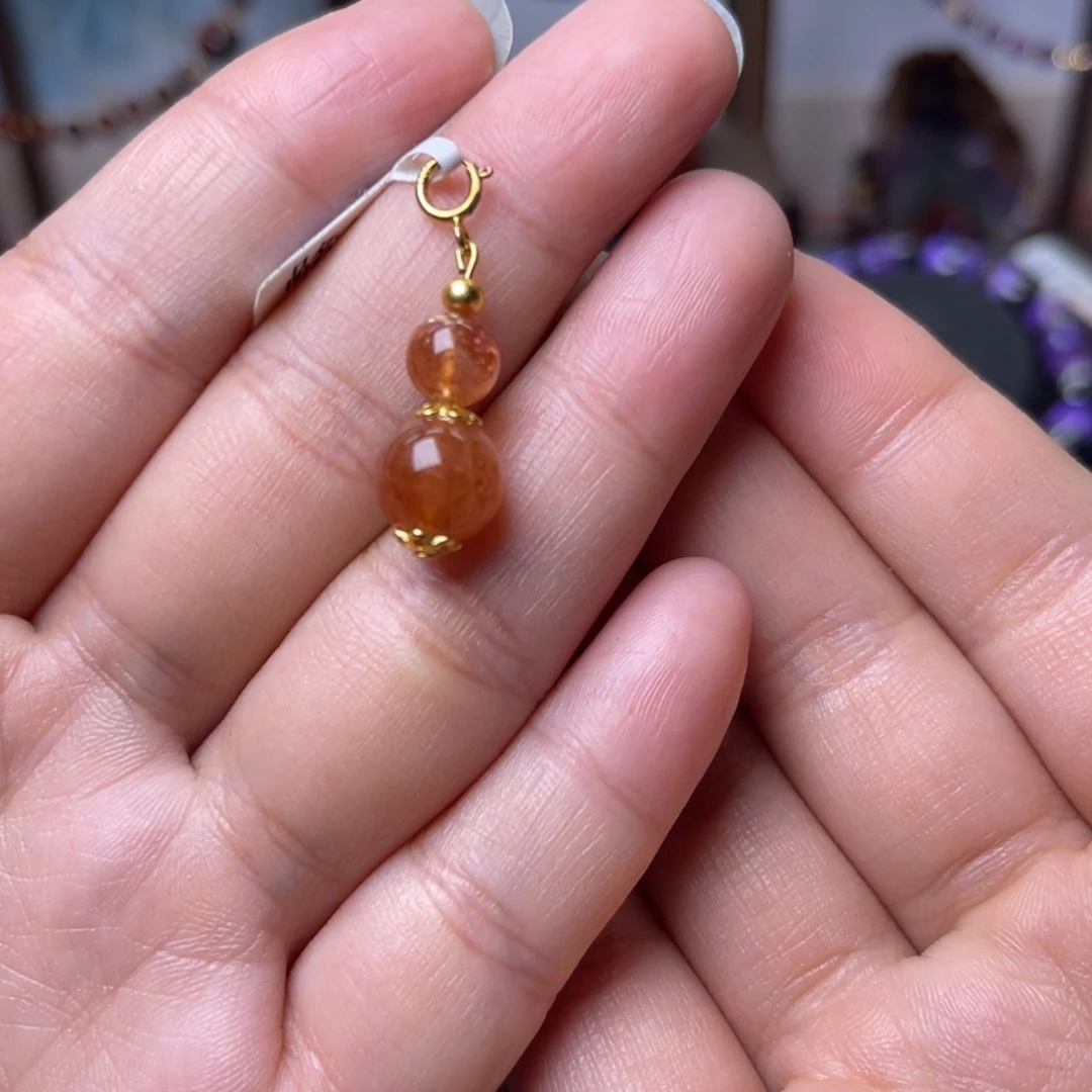 手链未镶嵌长石金太阳葫芦吊坠