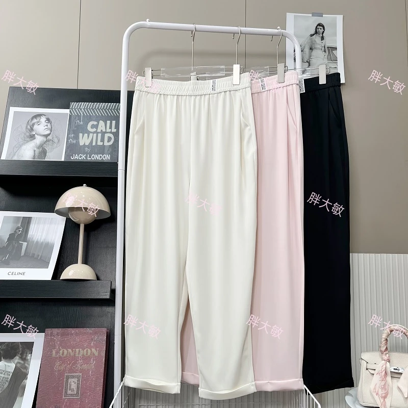 【小巧定制】PDM20005夏季新款时尚百搭宽松显瘦直筒西装裤