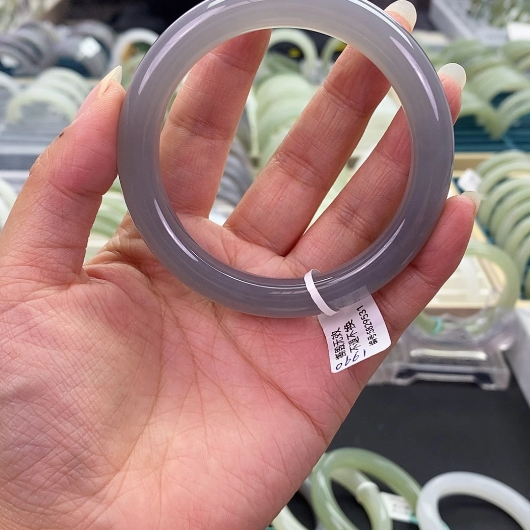 老***啊和田玉未镶嵌珠宝奇石和田玉手镯57,58