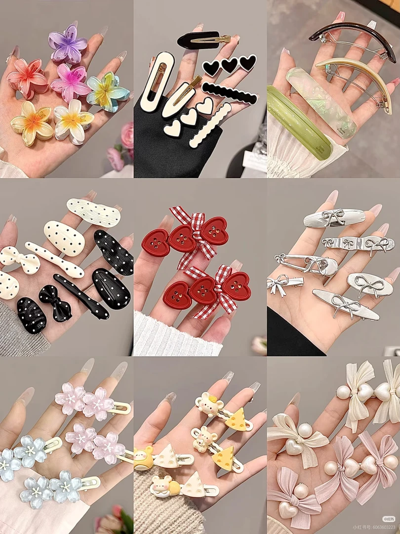 少女风森系简约风复古风发夹发卡碎发夹发饰卡子韩版超仙超仙