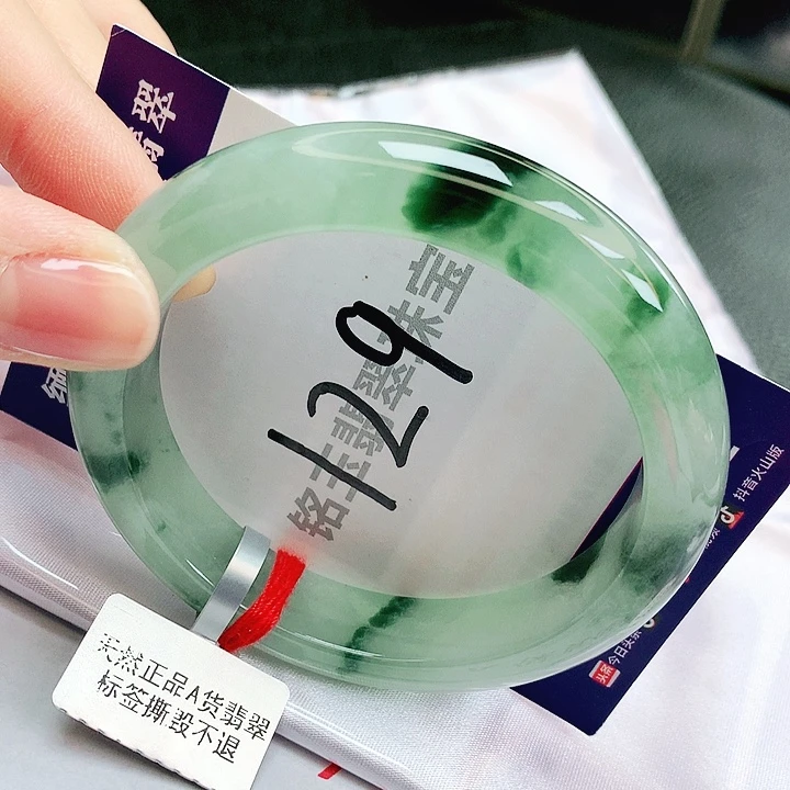 翡翠未镶嵌手镯缅甸天然a货翡翠手镯