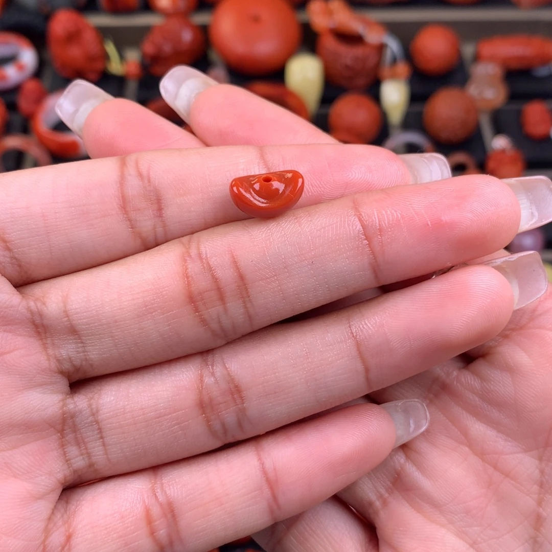 南红玛瑙未镶嵌元宝11+