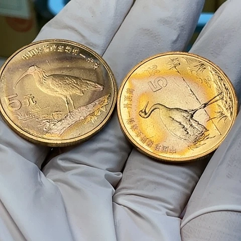 其他普通金属动物朱丹重彩套币，，，，，，