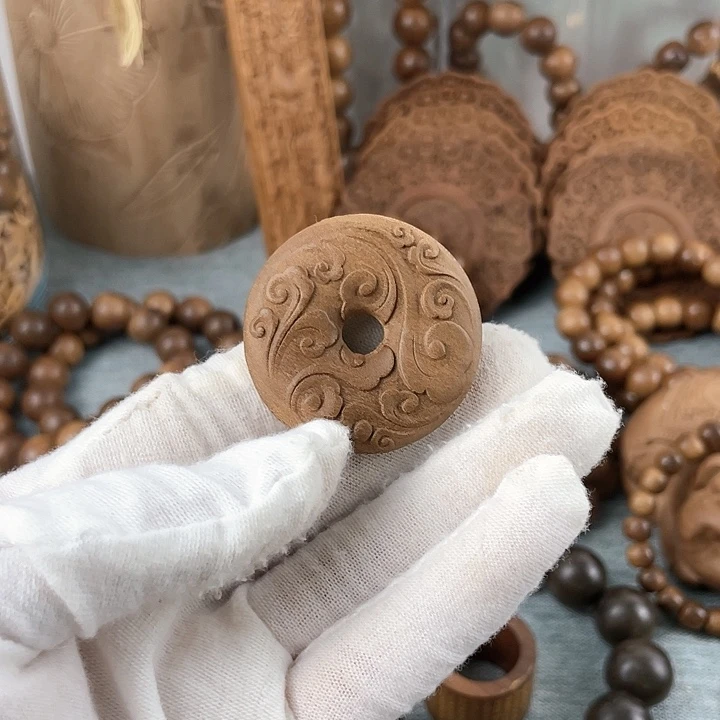 木祥云雕刻平安扣