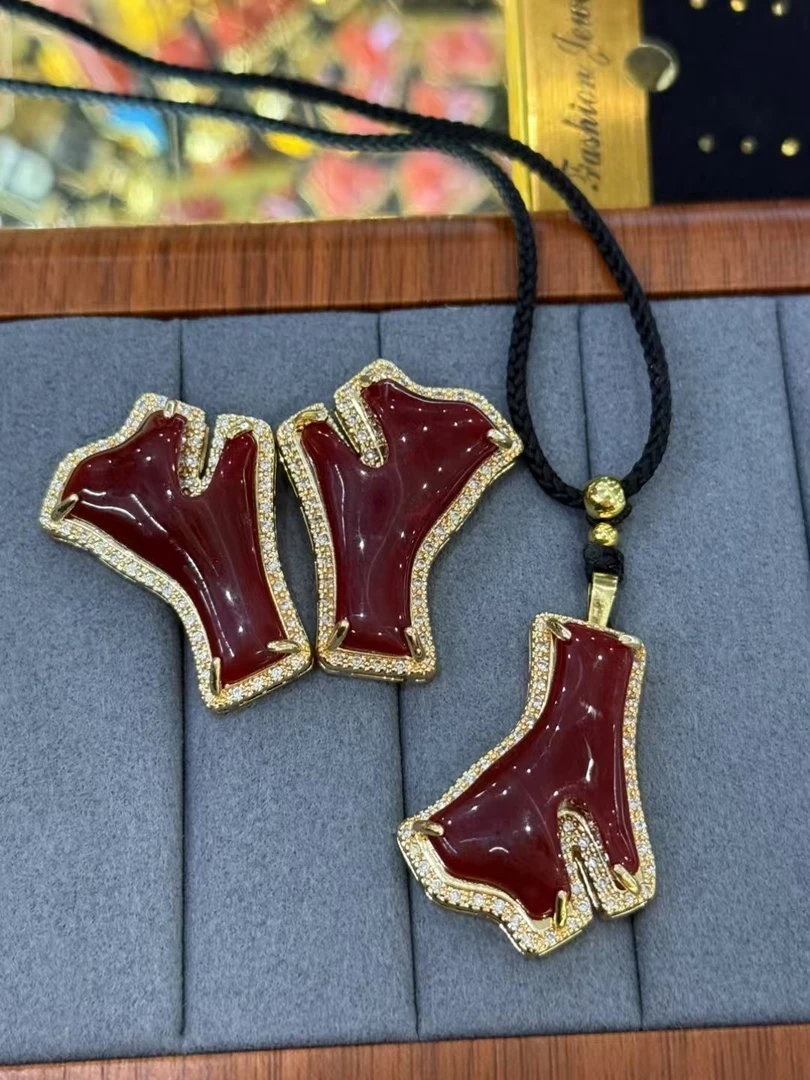 非金属珐琅耳饰 藏式手工玛娜耳钉精美饰品