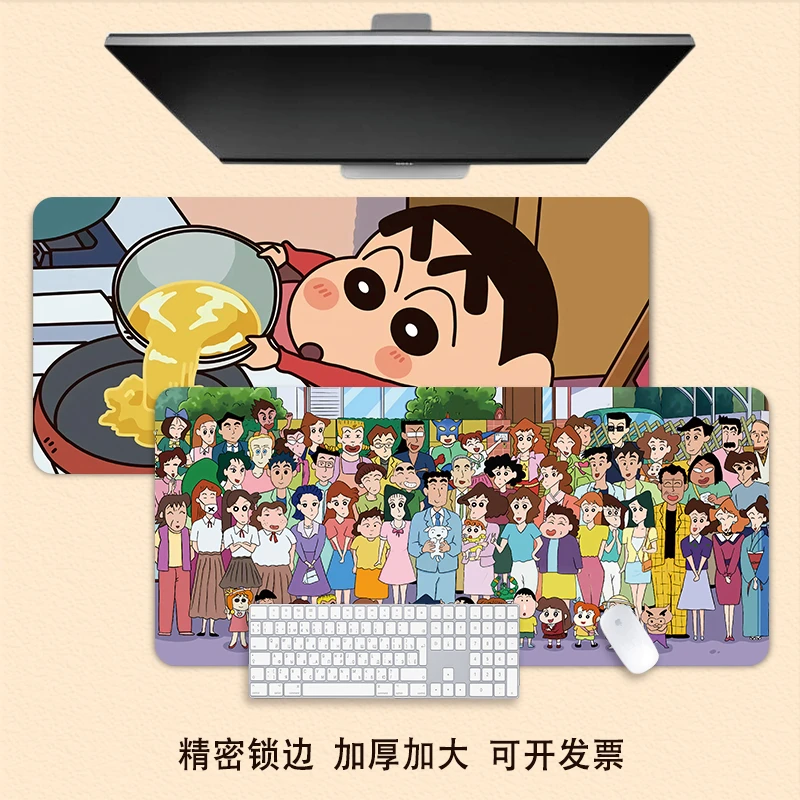 小新鼠标垫超大号卡通可爱加厚女生办公书桌垫护腕电脑键盘垫电竞