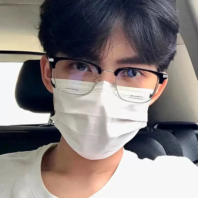 配纯钛近视眼镜男女通用0 - 400度看手机电脑护眼散光变色防雾