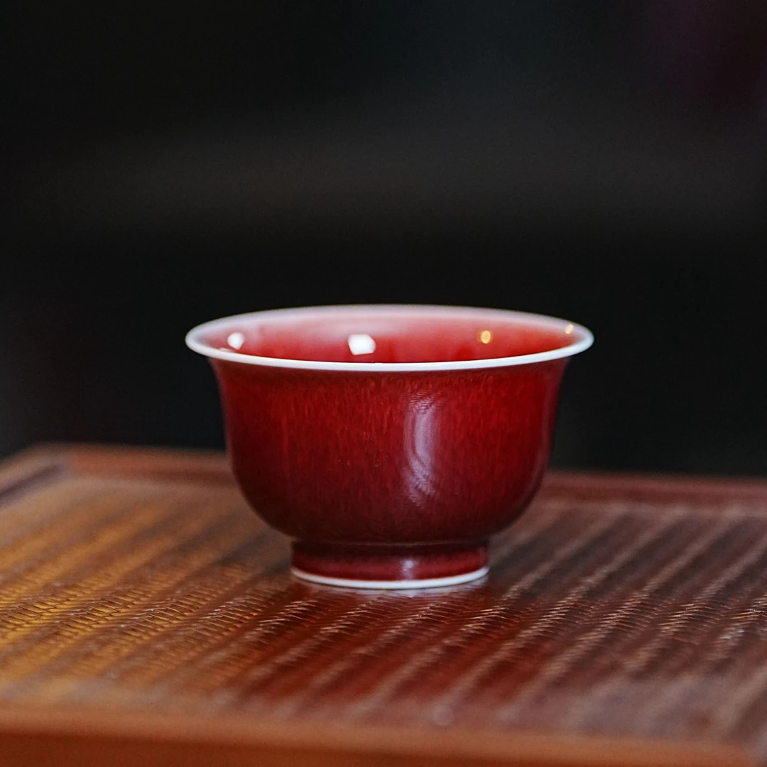 叶屿 景德镇 郎红 大压手杯