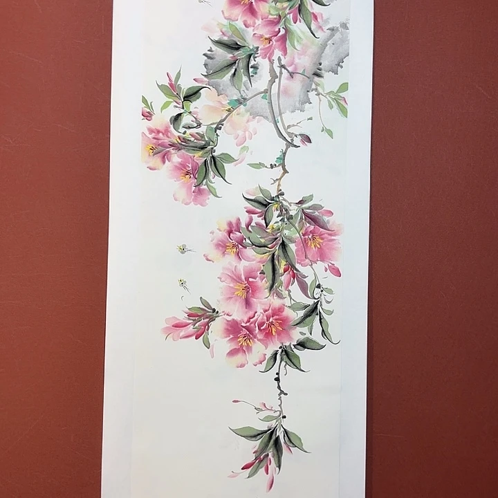国画听兰老师花鸟