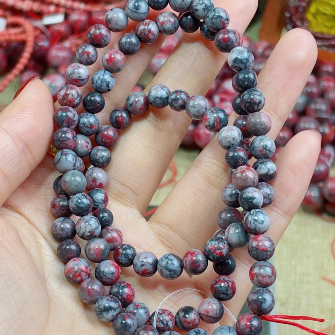 天然辰砂天然原石手串