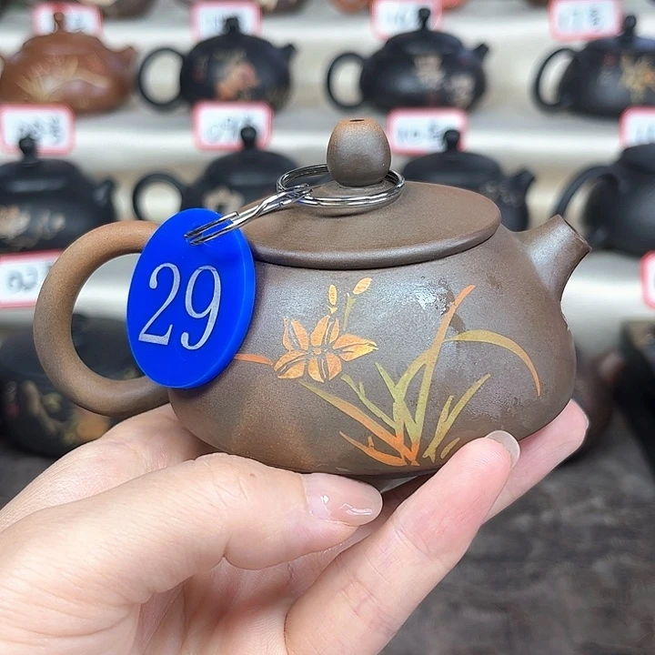 125毫升微微瑕纯手工刻填窑变