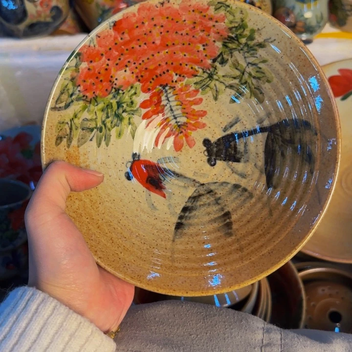 瓷片景德镇陶瓷手工手绘