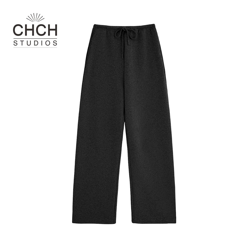 RAQCK12451冬季新款慵懒风休闲宽松抽绳裤女款