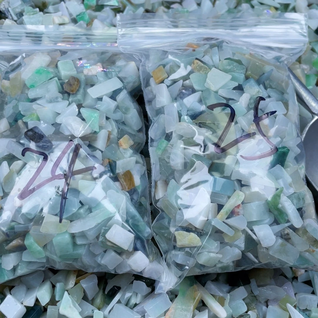 翡翠颈饰未镶嵌雾*蒙翡翠迷你号24、25