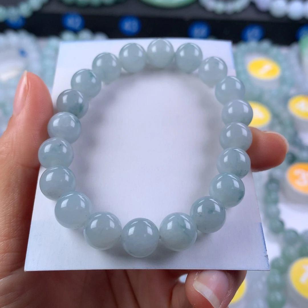 翡翠未镶嵌手链卡9.7