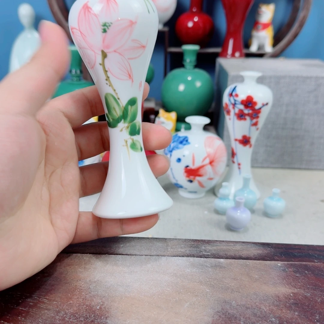 陶瓷手工小花器摆件