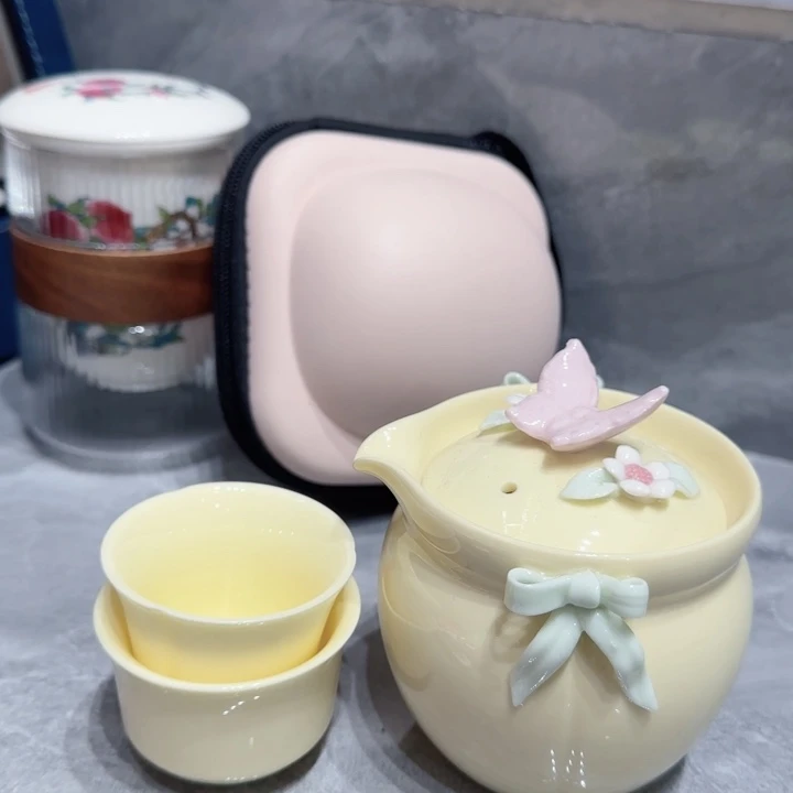 茶杯旅行鞋套装旅行茶