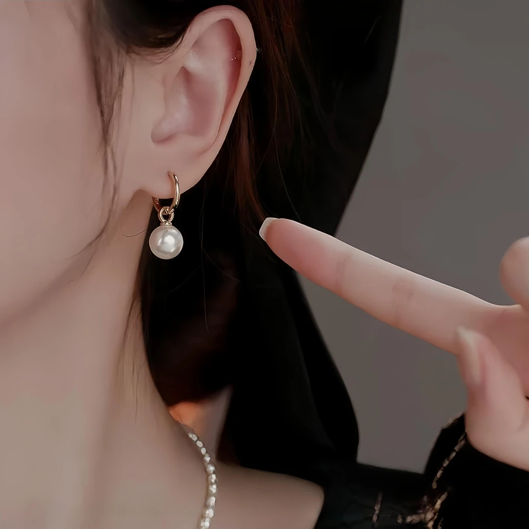 CAIEM KAIET 925银耳饰 珍珠耳环小众设计感轻奢高级高级感耳饰