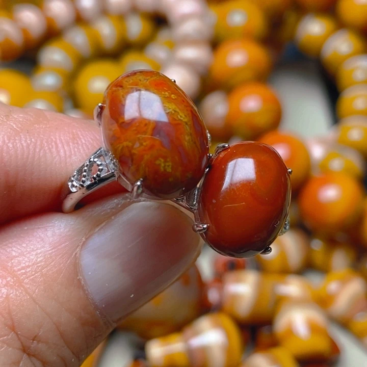 玛瑙/玉髓未镶嵌戒指