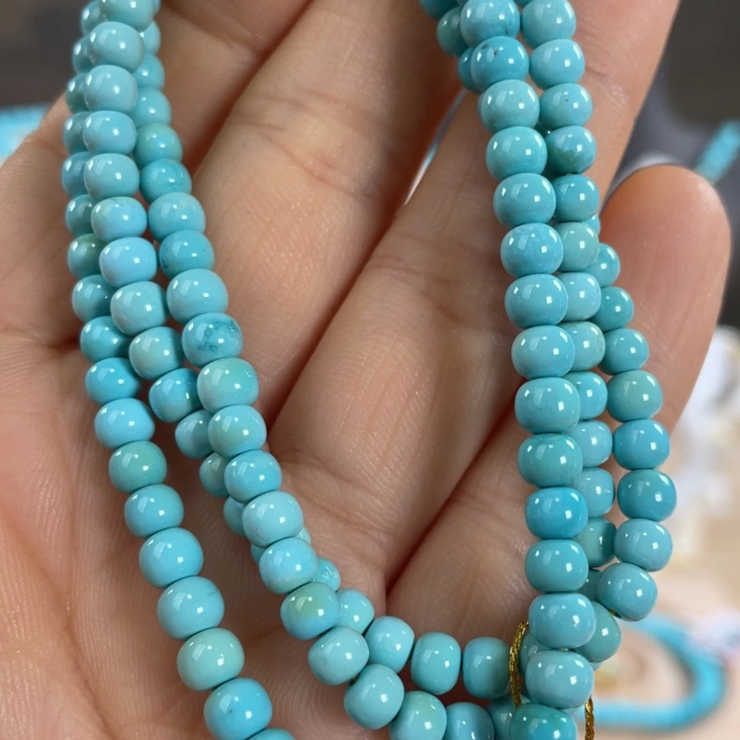 绿松石未镶嵌套链高瓷精品108