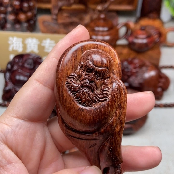 把件黄花梨/降香黄檀达摩