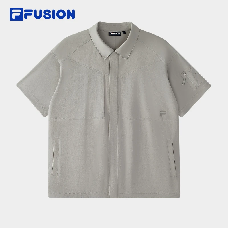 FILA斐乐时尚潮流运动百搭宽松夏季梭织上衣短袖T11M525401