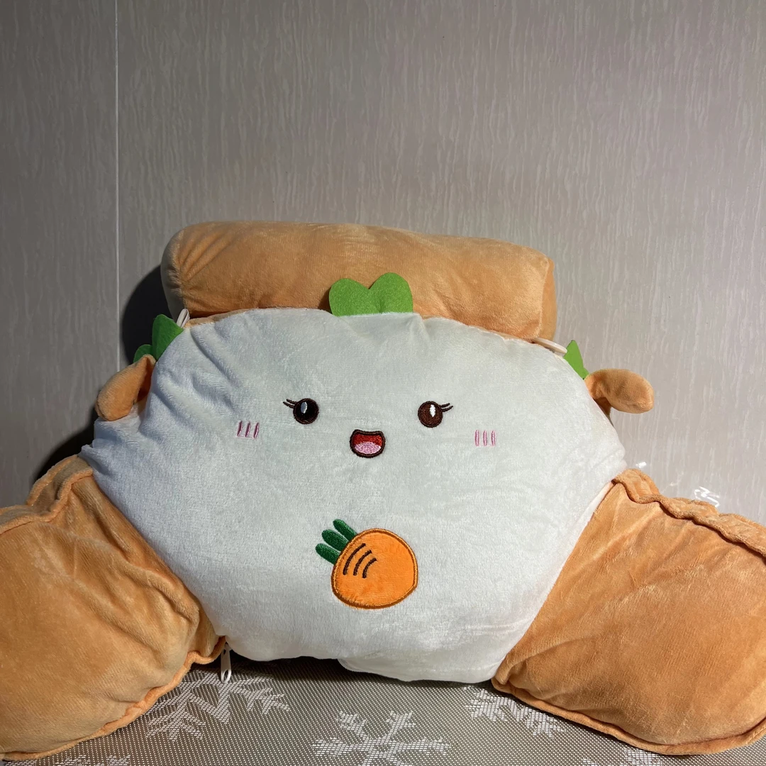 胡萝卜床头靠枕软包抱枕