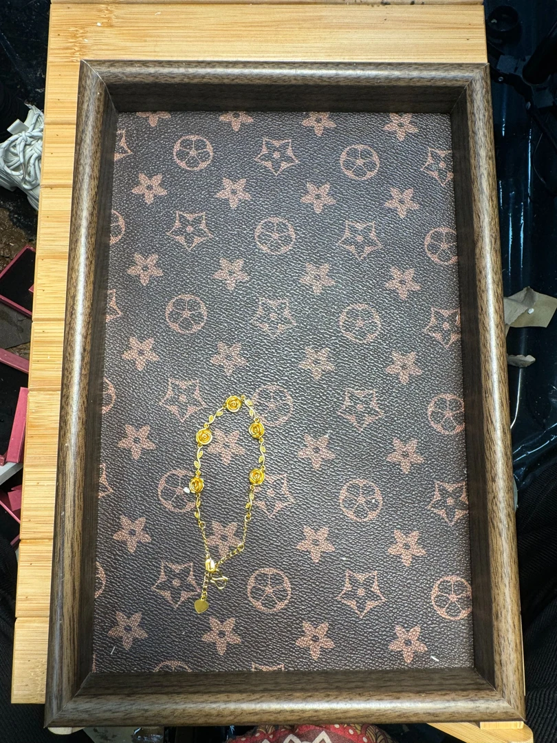 J003 金典复古花枝玫瑰 老花盘