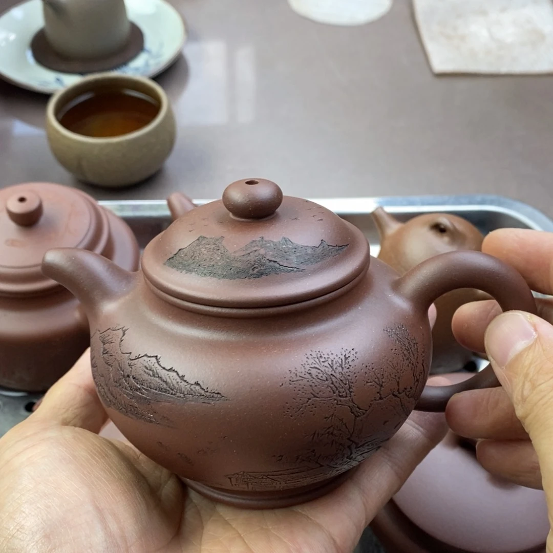 茶壶紫砂掇只容量300毫升左右