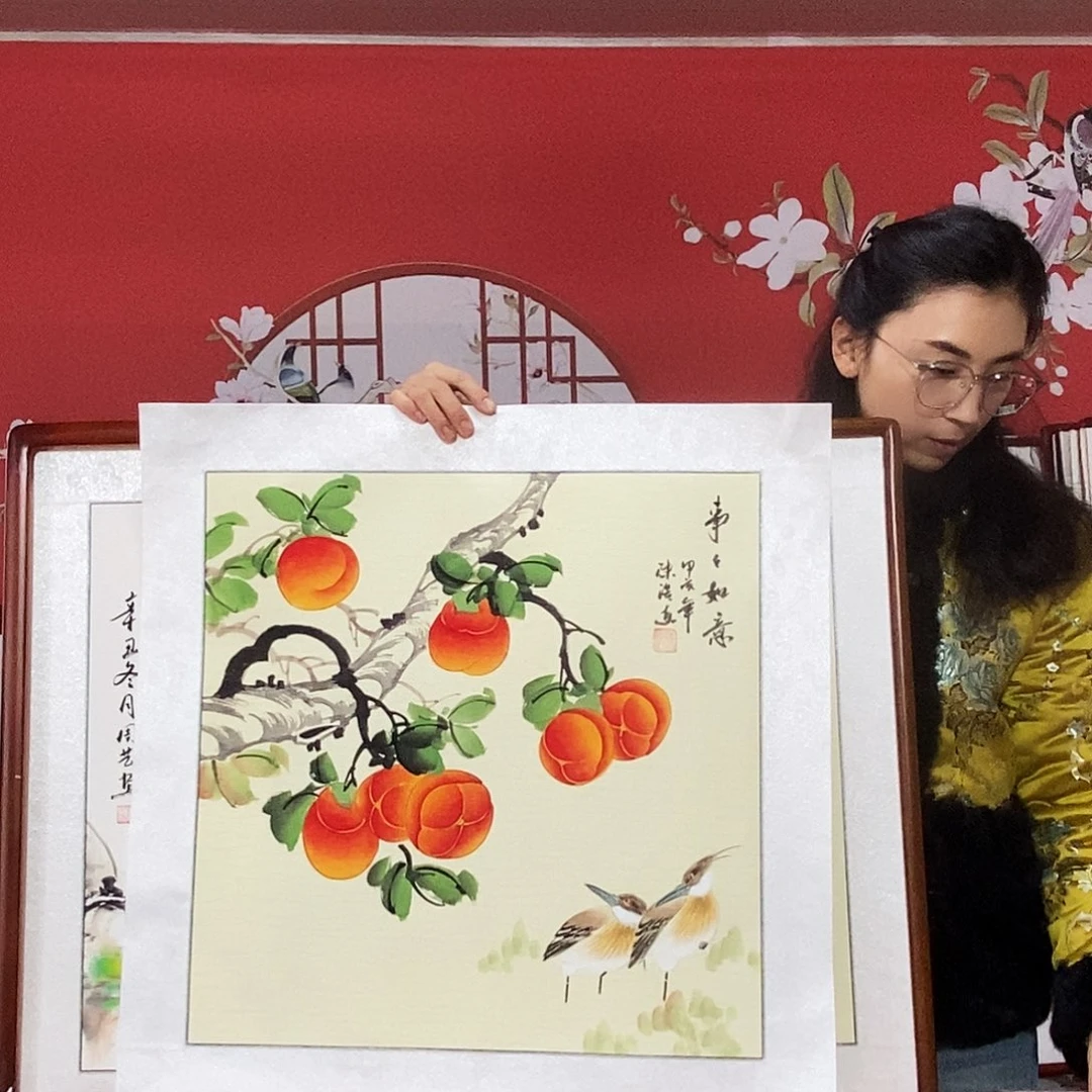 国画娟*手写手绘国画作品63✖️63