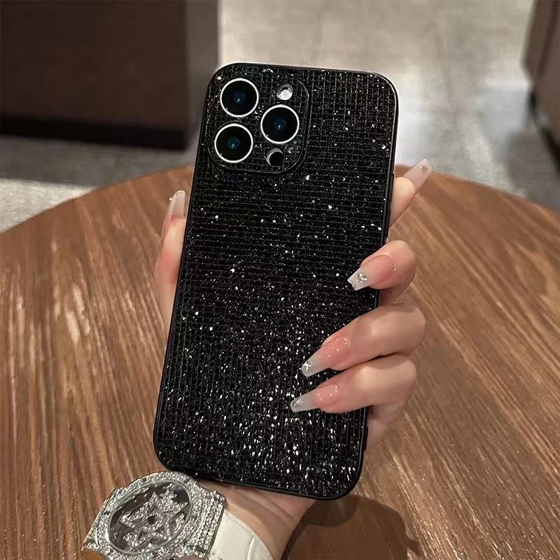 奥菲顿高级小香风细闪适用苹果17/16手机壳磨砂华为vivo小米oppo