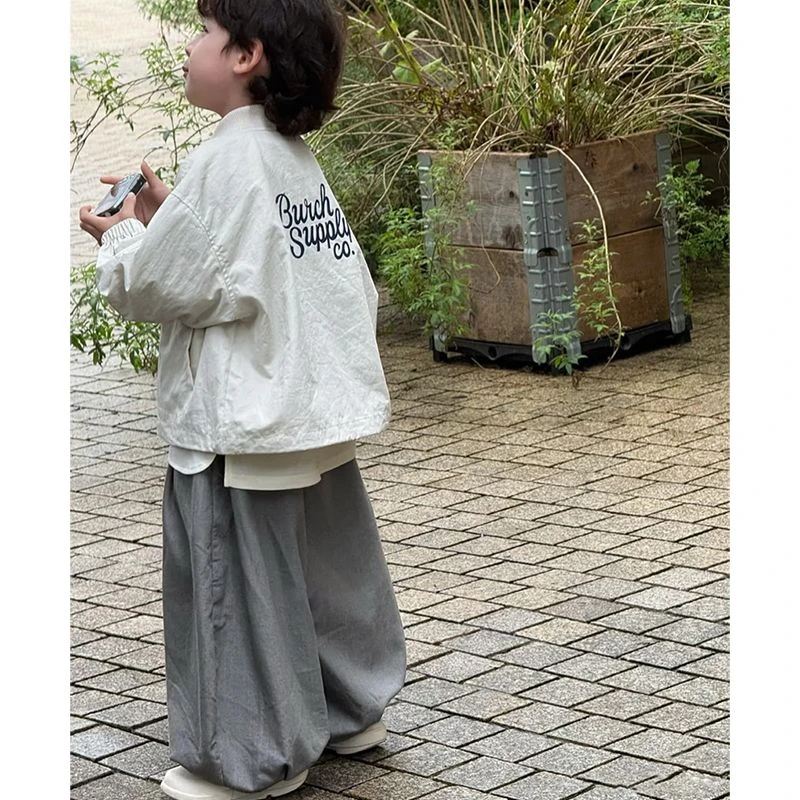 韩国童装男童外套春秋款2025新款时尚洋气儿童休闲上衣潮