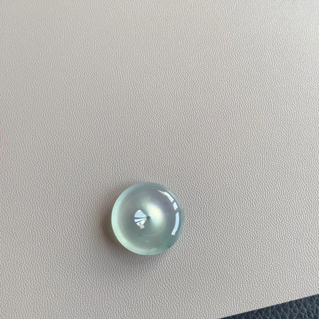 翡翠颈饰18K金镶嵌天然缅甸翡翠