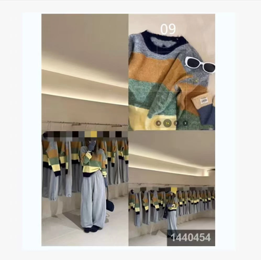 阿妳XiaoNi———（冬款拼色毛衣1440454）