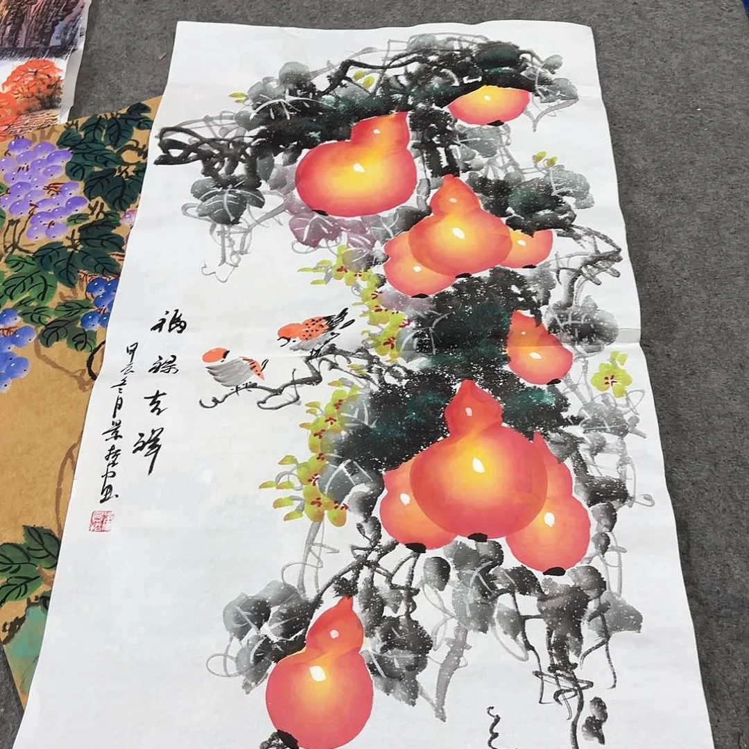 国画国画作品画心一张